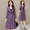 韩版修身气质单排扣，中长款时尚大码风衣QYM-XYKL-21K310 商品缩略图1