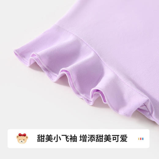 【两件套 带安全内衬】【90-140】【精典泰迪】女童夏季短袖短裙子套装 商品图6