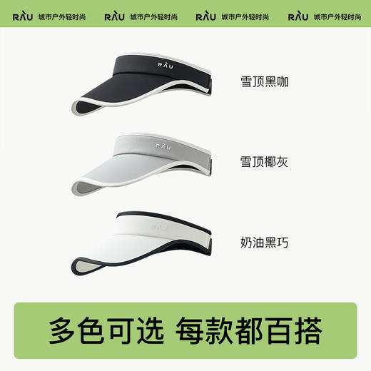 RAU户外空顶棒球防晒帽，透气不闷热，大小可调节防晒帽 商品图4