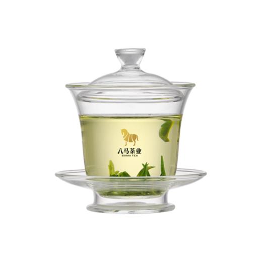 八马茶具丨 明畅盖碗高硼玻璃泡茶杯简约盖碗200ML 商品图4