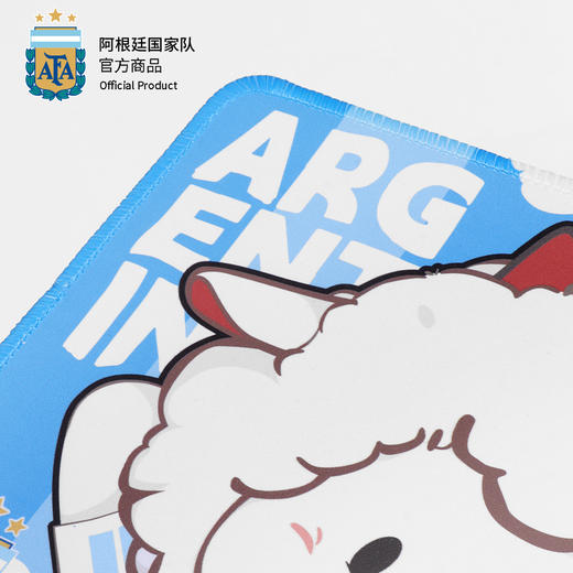 【官方正版】阿根廷国家队 | 小羊咩西蓝白条纹可爱橡胶电脑笔记本鼠标垫 商品图2