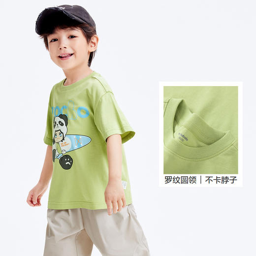 巴拉巴拉童装儿童短袖t恤卡通印花上衣男童宝宝夏装宽松打底衫潮 商品图3