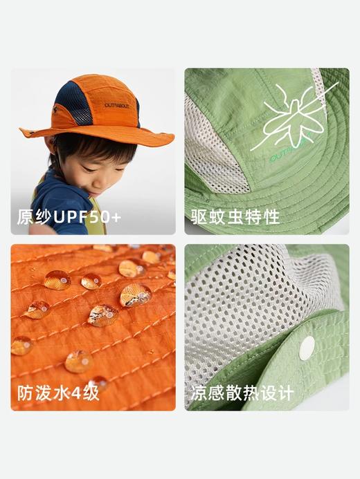 OUTnABOUT出门走走 25ss 儿童户外轻薄防蚊防晒遮阳帽 商品图4