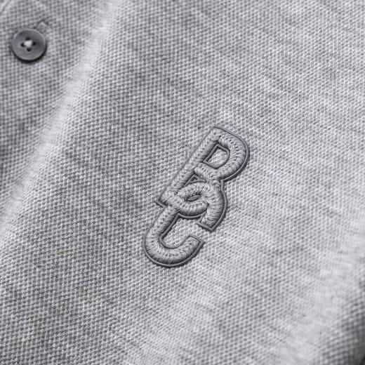 男装新款极简高级质感夏季翻领短袖刺绣商务休闲polo衫上衣  YH-BLC5162* 商品图4