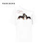MARKGONG 2025春夏新款 白色狗狗斜开肩T恤 商品缩略图3