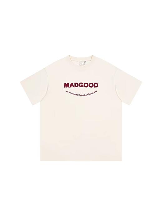 马得工地/MDGDDX252099/笑脸字母毛毡贴布绣短袖 商品图3