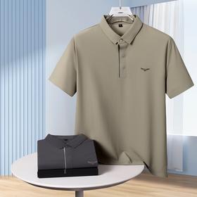 【无痕弹力】【DK】大依优型大码短袖POLO衫加肥加大半袖体恤夏季款肥佬宽松商务休闲百搭上衣男士胖子