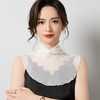 雀说 80克网眼真丝假领子女薄款纯色百搭桑蚕丝防晒领子1019 商品缩略图1