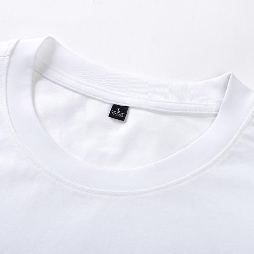 【含莱赛尔】罗蒙夏季凉感舒适男女款圆领t恤简约纯色丝光棉短袖t恤男百搭短袖 商品图8