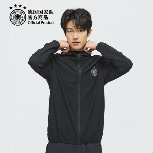 【官方正版】德国国家队 | 春夏季黑色透气速干防晒连帽外套 商品图3