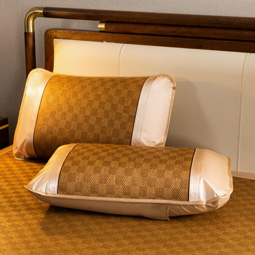 【艾草香味&深山古藤！边睡边养生】夏季双面加厚艾草冰丝古藤席夏天学生宿舍单双人驱蚊刺绣凉席。ry 商品图3