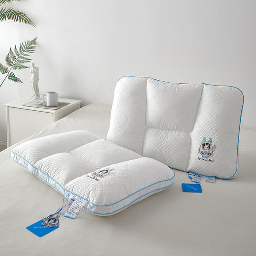 自然醒A类全棉太空兔安睡枕芯夏季护颈椎助睡眠枕头舒适家用单人整头一对XK 商品图10