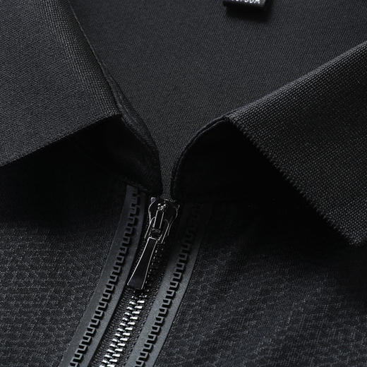 【DLS】大依优型大码拉链款短袖Polo衫翻领加肥加大男士大号弹力透气舒适夏季半袖 商品图7