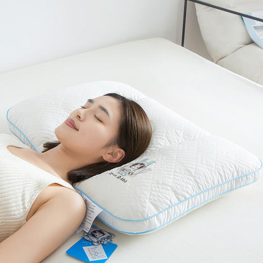 自然醒A类全棉太空兔安睡枕芯夏季护颈椎助睡眠枕头舒适家用单人整头一对XK 商品图3