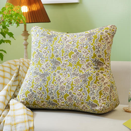 嫩芽新绿系列沙发腰靠靠垫飘窗软包靠背榻榻米高级感腰靠垫卧室可拆洗 商品图0