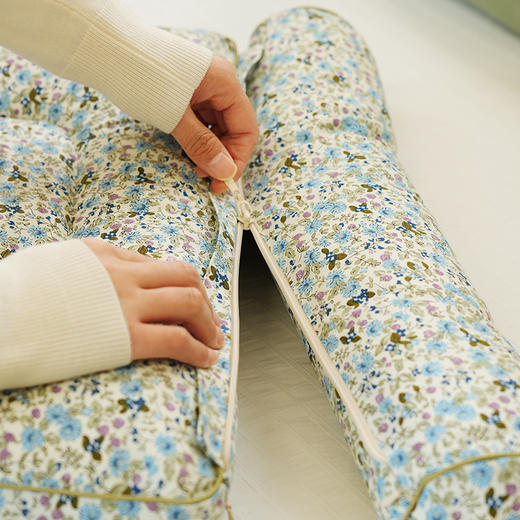 山野碎花系列分区枕头护颈椎助睡眠专用荞麦皮成人睡觉家用单人 商品图5