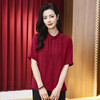 LS-LX2826冠乐绉香云纱上衣女2025夏装新款新中式短袖阔太太桑蚕丝真丝衬衫 商品缩略图1