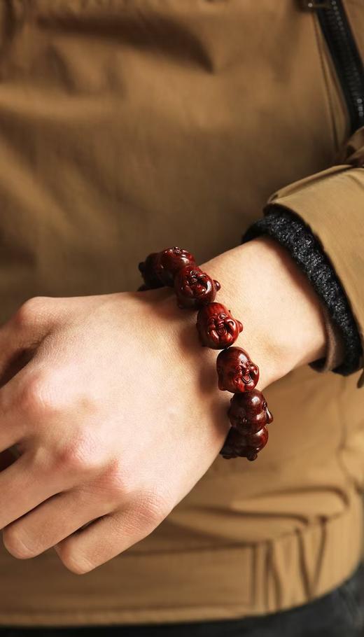 小叶紫檀【弥勒】20mm*12颗手串 商品图1