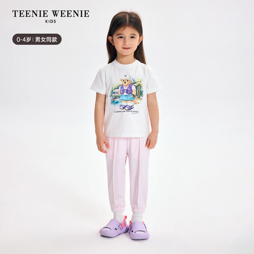 TeenieWeenie Kids小熊童装夏季男女宝宝凉感防晒长裤卫裤T0TM256486H 商品图1