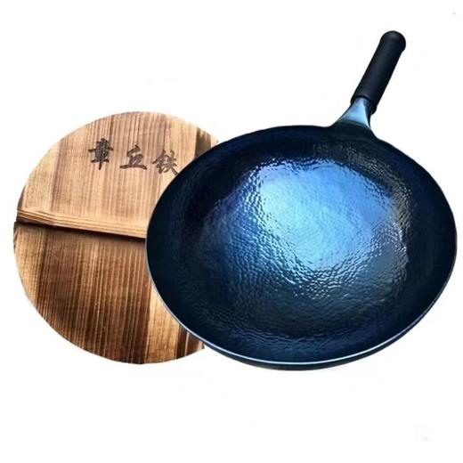金卫德 章丘铁锅32cm+盖-烟火食集 JWD-005 商品图0