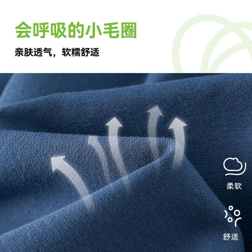 棉花堂2025年夏款会呼吸小毛圈山系织标宽松裤型童装五分裤F251164 商品图2