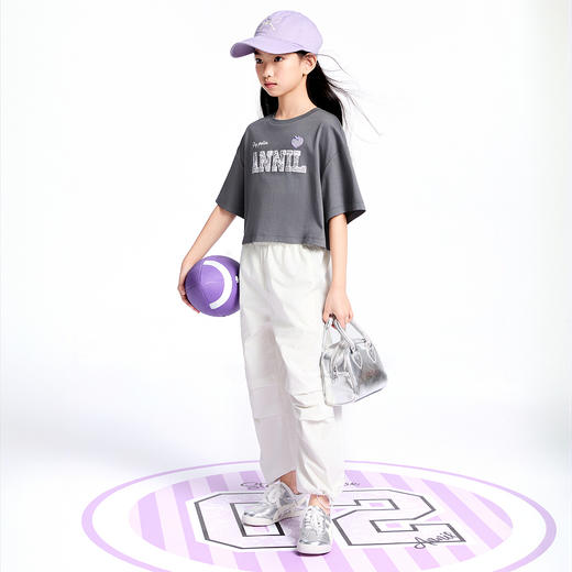 女童全腰梭织单裤夏季新款安奈儿童装实体店同款AG526674 商品图6