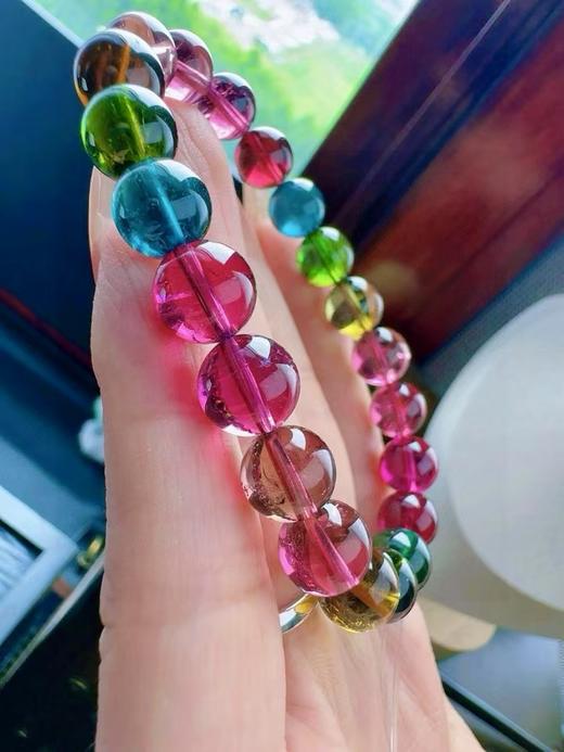 9mm单圈彩虹碧玺手串 商品图3