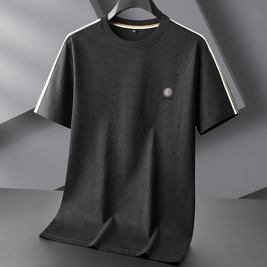 【棉质】【DPF】大依优型大码短袖T恤潮流宽松半袖体恤男夏季新款胖子加大号拼接T恤上衣男士 商品图1