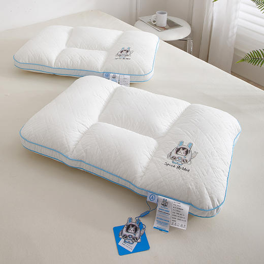 自然醒A类全棉太空兔安睡枕芯夏季护颈椎助睡眠枕头舒适家用单人整头一对XK 商品图8