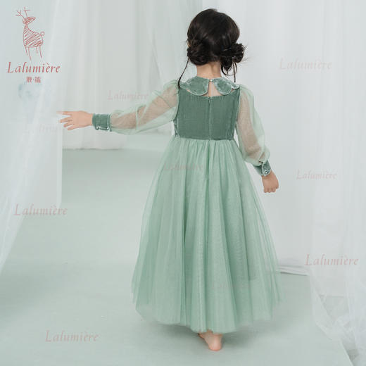 鹿谧 天青色礼服长裙 商品图1