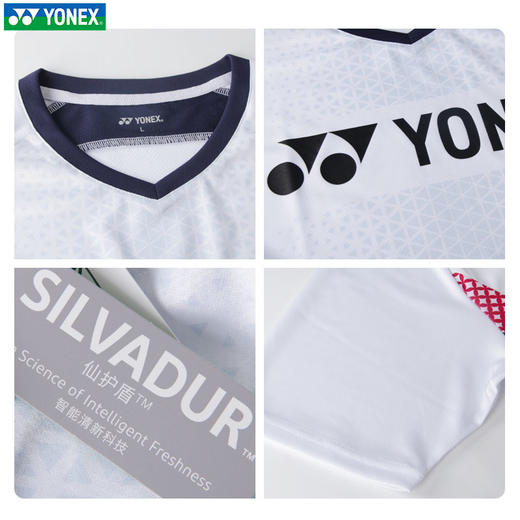 YONEX尤尼克斯羽毛球服速干短袖透气舒适羽毛球服210284BCR女款短袖 商品图1