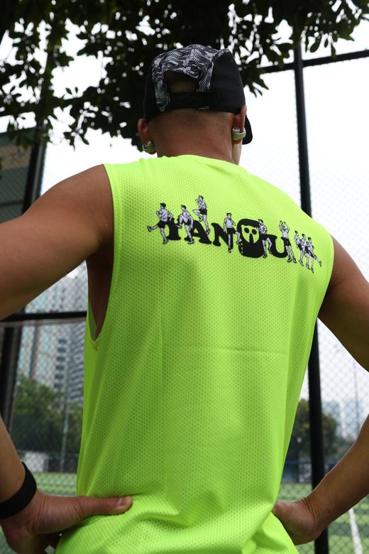 严素跑步坎肩背心，马克操 坎肩型背心，男女通款，轻量，快干，严素态度 商品图10