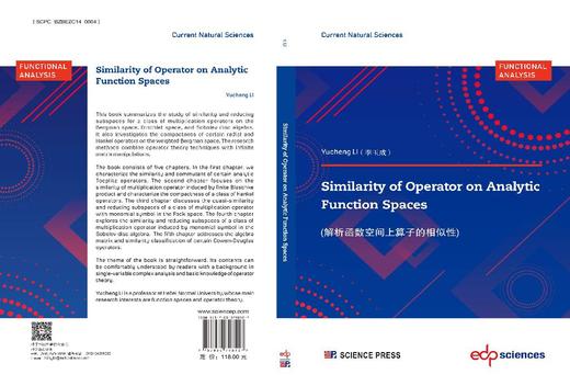 Similarity of Operator on Analytic Function Spaces（解析函数空间上算子的相似性） 商品图3