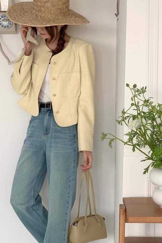 LNNNS 杏色韩系简约短款外套 19871 商品图5