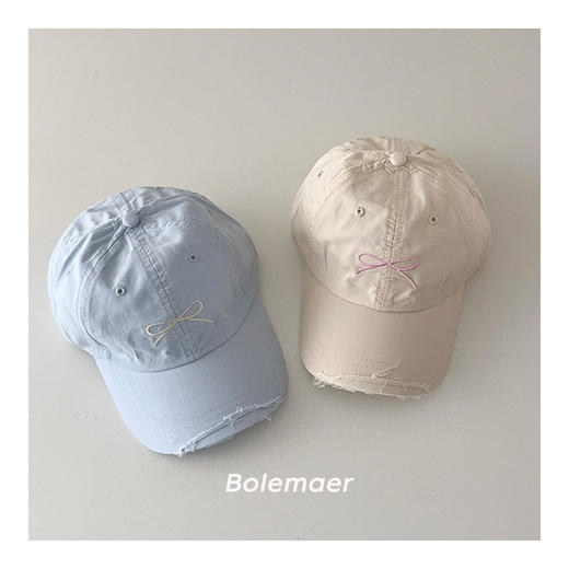 【YW】无忧购韩国ins蝴蝶结儿童棒球帽(截单后7天发货) 商品图5
