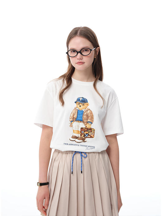 Teenie Weenie小熊卡通T恤女夏季女t恤TTRW256315I 商品图3