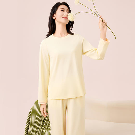 I'd爱帝女士轻体棉莫代尔柔肤长袖家居服 商品图1
