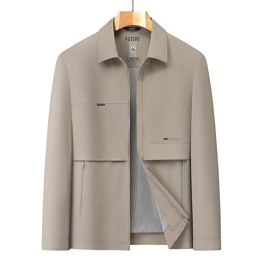 【DLS】大依优型大码翻领夹克外套加肥加大肥佬休闲上衣男士胖子 商品图2