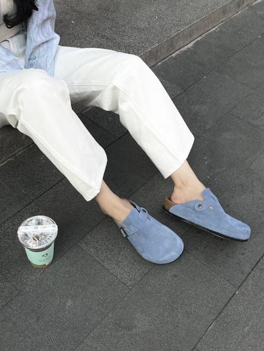 2.8mm超厚牛反绒、经典4层软木鞋床，EVA防滑纹路大底半拖款、全包款 商品图8