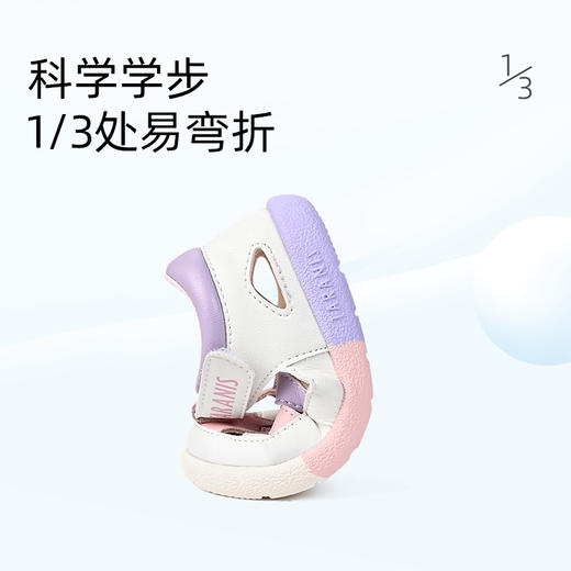 泰兰尼斯夏季婴童段多彩拼色透气凉鞋T11B3B3386 商品图4