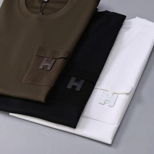 意奢品味高舒适度莫代尔打底衫夏季透气亲肤男士休闲圆领短袖T恤   YH-FL87378* 商品图2