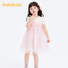 巴拉巴拉儿童裙子夏季女童连衣裙假两件网纱裙小童洋气甜美蝴蝶结 商品缩略图1