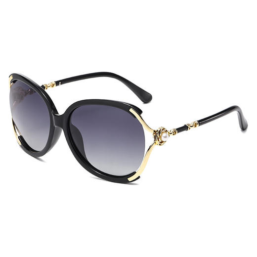 雀说 太阳镜女士珍珠装饰时尚墨镜防紫外线眼镜2560 商品图7