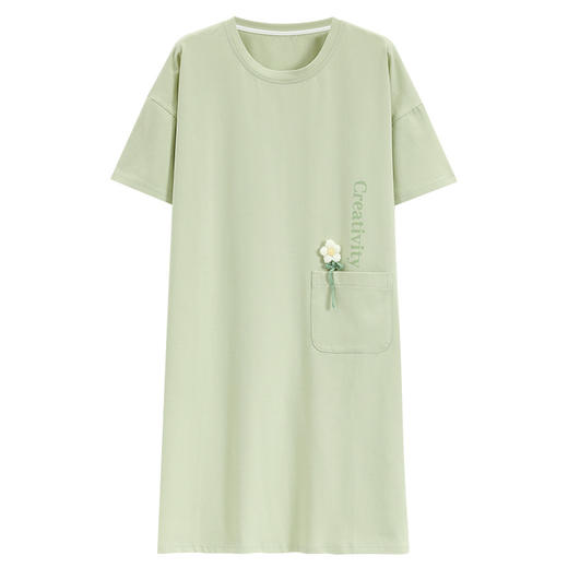 睡裙女夏季纯棉女士性感短袖孕妇春秋款清淡睡衣女款夏天2025新款 商品图4