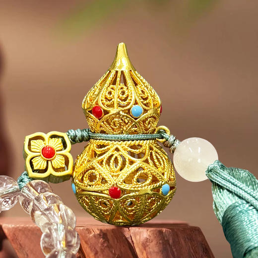 普陀山招财串珠镂空葫芦挂饰 商品图1