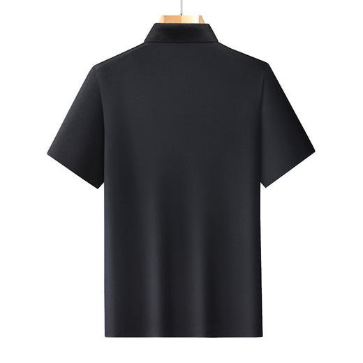 【DLS】大依优型大码拉链款短袖Polo衫翻领加肥加大男士大号弹力透气舒适夏季半袖 商品图2