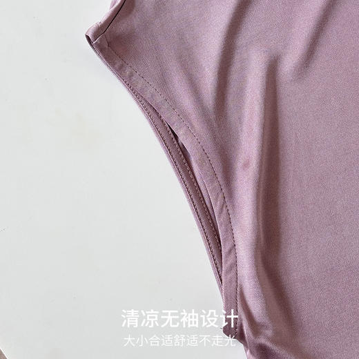 丁摩 真丝褶皱设计感女t恤气质无袖桑蚕丝上衣JSY1800178 商品图3