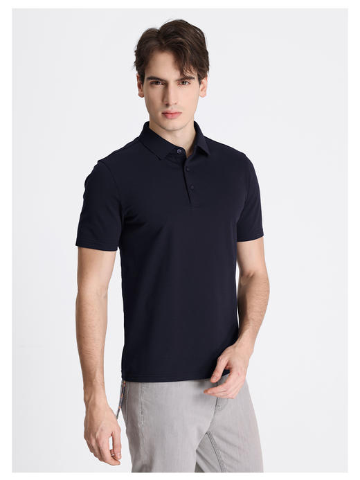 callisto藏青棉混纺T恤 商品图4