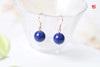 青金石耳坠，925银镶 商品缩略图0