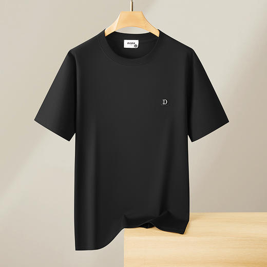 【精梳棉】【DX】大依优型大码短袖T恤圆领时尚潮流宽松潮牌加肥加大上衣男士半袖打底 商品图3
